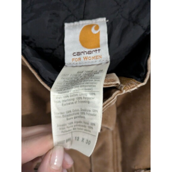 Womens Carhartt Insulated Bibs US 12 Great Condition - Picture 3 of 5